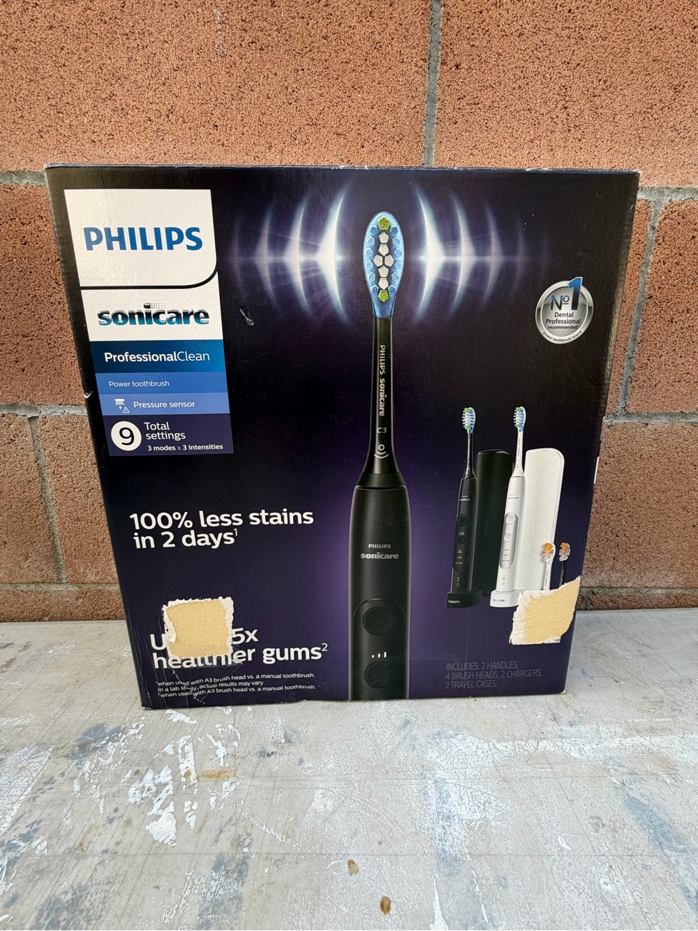 Philips Sonicare ProfessionalClean Electric Toothbrush - Black and White